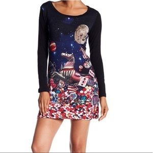 Papillon NWOT Women Galaxy Carnival Mini Dress XL